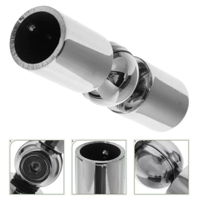 Universal Corner Zinc Alloy Curtain Rod Connector Drapery Shower