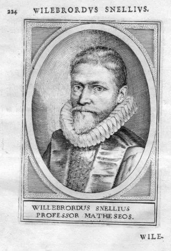 1610 Willebord Van Roijen Snell Leiden Holland Portrait Copperplate Engraving