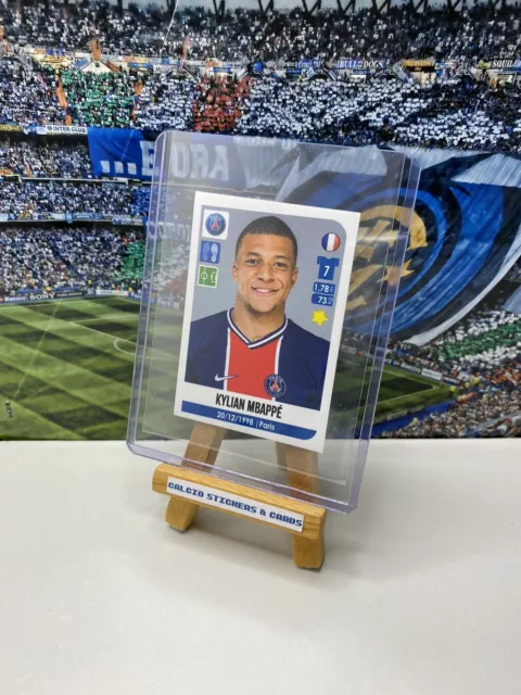 Foot France 2021 2020/21 Ligue 1 Kylian Mbappe PSG French Sticker Rare #420