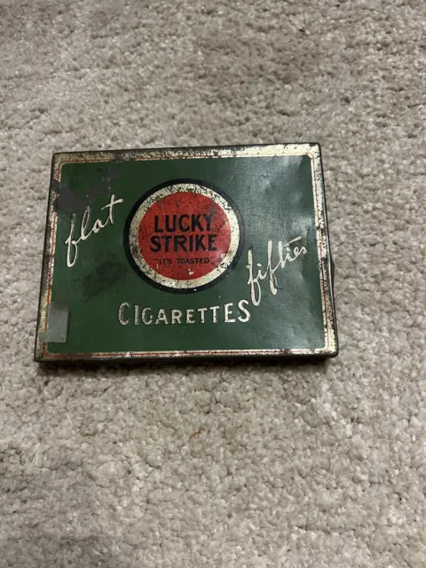 Lucky Strike Vintage Zigaretten Packung 1932 Schachtel Retro 30s Sammler 2