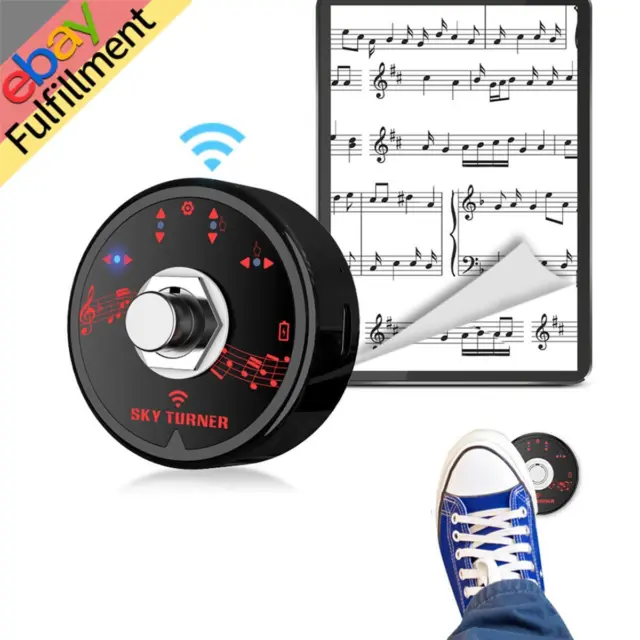 Magic 15M Bluetooth Page Turner Pedal  Wireless Foot Switch for Music Sheet