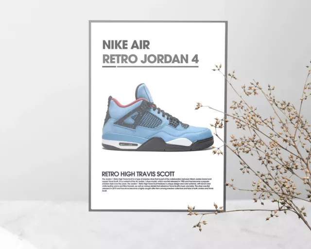 Hypebeast Set Air Jordan 4 Retro - Complex Digital Wall Art Poster Decor Gift 3