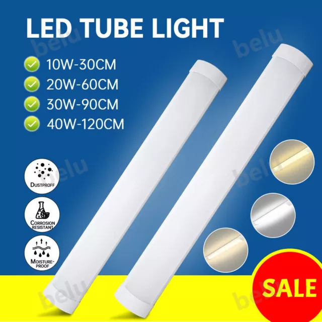 1FT-4FT LED Batten Tube Light Shop Lights Workbench Garage Ceiling Lamp Fixture