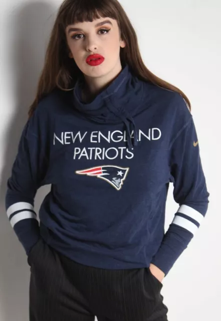 Felpa blu Nike New England Patriots NFL Turle taglia media M - W1L1