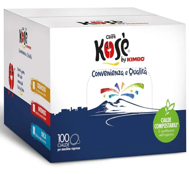 Cialde Caffè Kosè by Kimbo Miscela Decaffeinato Formula Bar Espresso Napoletano