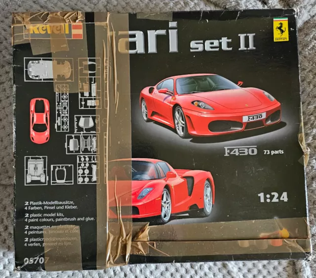 Revell #08707 (ca. 2010) Maßstab 1/24 Ferrari Set II (2 Auto) Kunststoff Modellbausatz