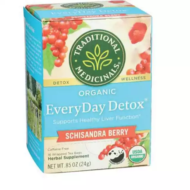 Traditional Medicinals Organic Everyday Detox Tea - Schisandra Berry 16 Bag(S)