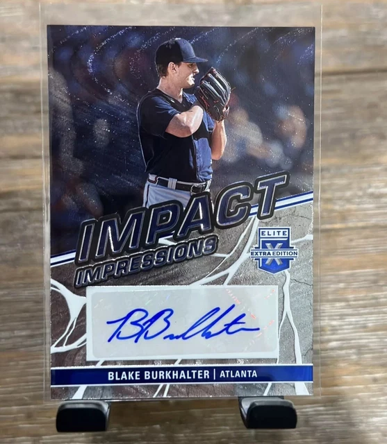 2023 PANINI ELITE Extra Edition Blake Burkhalter Auto Impact