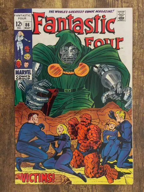 Fantastic Four #86 - GORGEOUS - Doom - Marvel Comics 1969