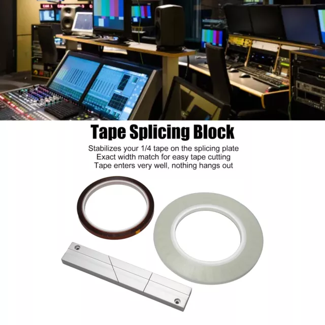 1/2 1/4 10INCH Tape Splicing Block Kits for Revoxsonido Open Reel Tape  Media $42.99 - PicClick AU