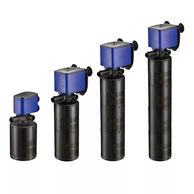 3in1 Internal Filter Water Pump Fish Tank Aquarium Oxygen Powerhead Submersible