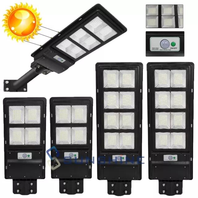 900000000LM Solar Street Light Human Body Induction Dusk Dawn LED Spotlight IP67