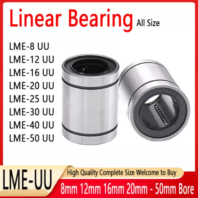 LME8UU-LME50UU Linear Shaft Bar Rail Slide Bearing Motion 3D Printer CNC machine