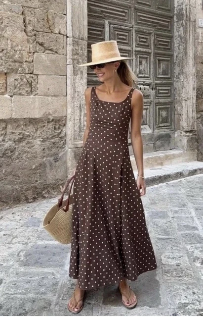 ZARA NWT WOMAN SS25 POLKA DOT MIDI DRESS BROWN / ECRU Size S Ref 8099/510 52.70 - PicClick UK ZARA NWT WOMAN SS25 POLKA DOT MIDI DRESS BROWN / ECRU Size S Ref 8099/510 52.70 - PicClick UK
