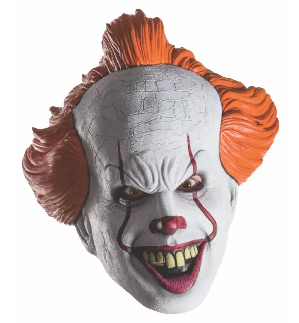 Pennywise IT The Movie Stephen King Horror Clown Halloween Men Costume 3/4 Mask