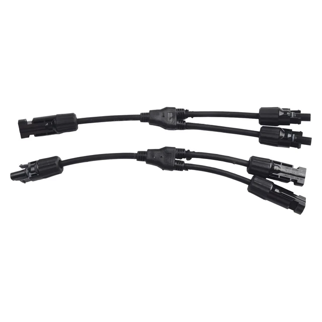 Resistente ai raggi UV per connettore pannello solare maglietta tipo Y distributore cavo da 1 a 2 vie
