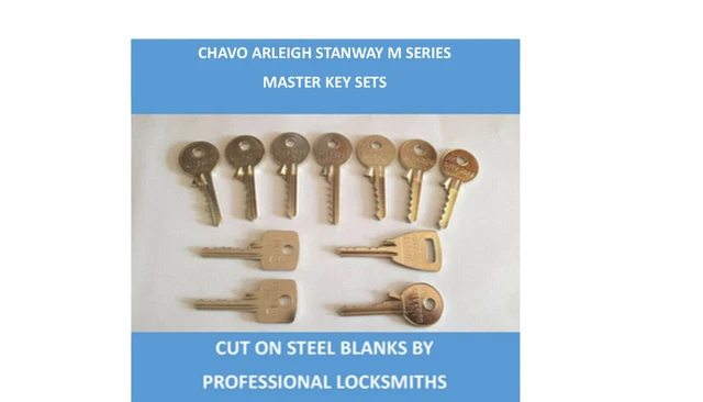 CHAVO ARLEIGH STANWAY M Series Master Keys Set - Genuine Buyers Only £ ...