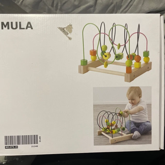 IKEA MULA BABY Wooden Roller Coaster Development Sensory Toy 18M+ £11.