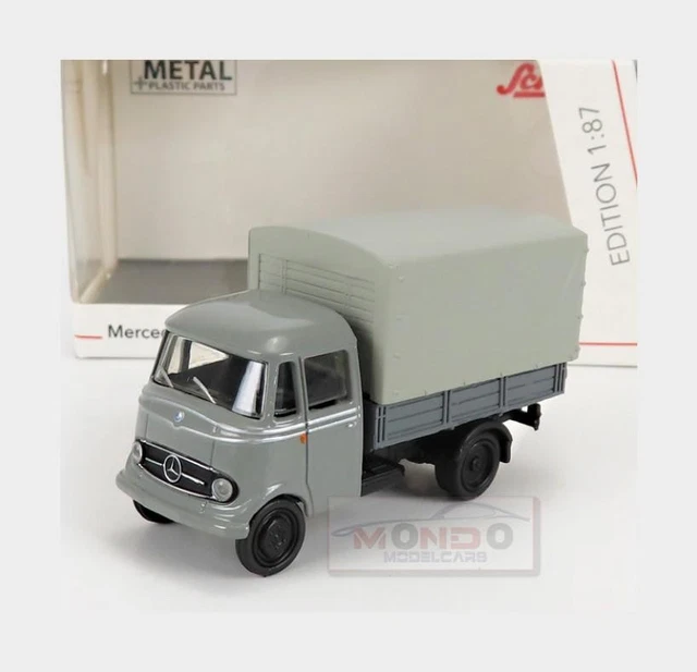 Miniature Schuco 1/43 : Mercedes L319 Pick-up Avec Side-car BMW R75 - Occasion
