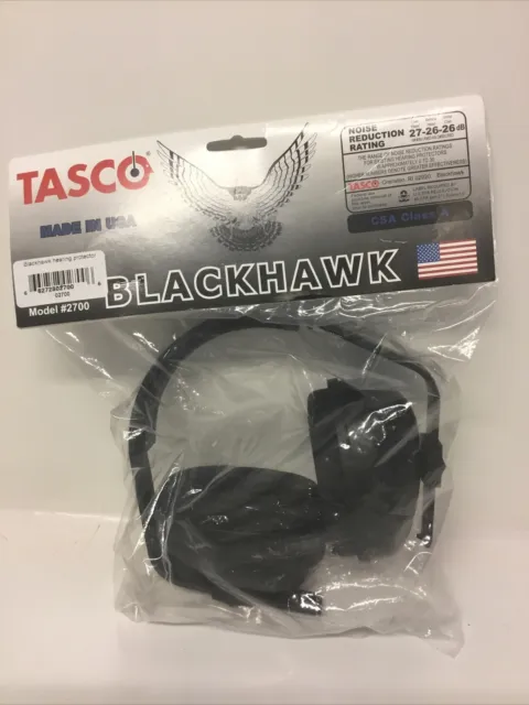 Tasco 100-02700 Multi-Position Ear Muffs, 27 Db, Black Hawk, Black
