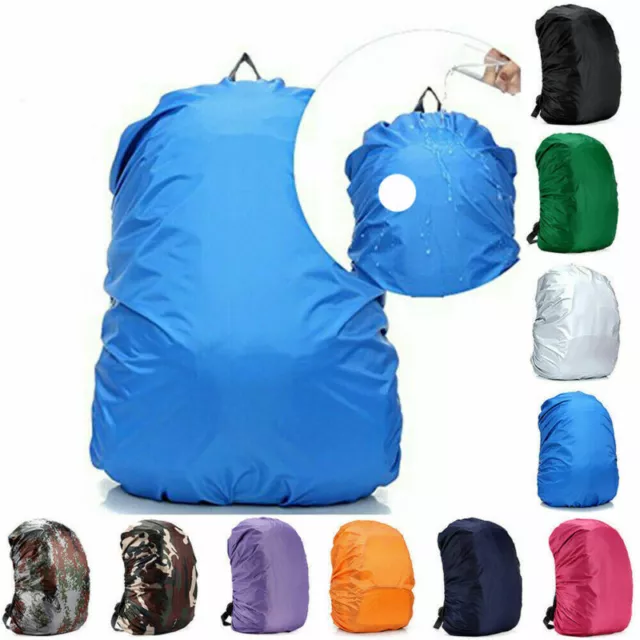 15L-85L Backpack Cover Bag Camping Hiking Outdoor Rucksack Rain Dust Waterproof