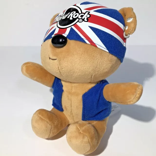 HARD ROCK CAFE Roxtars Sir Kingston Plush Rock Star Lead Guitar 6.5" Union Jack