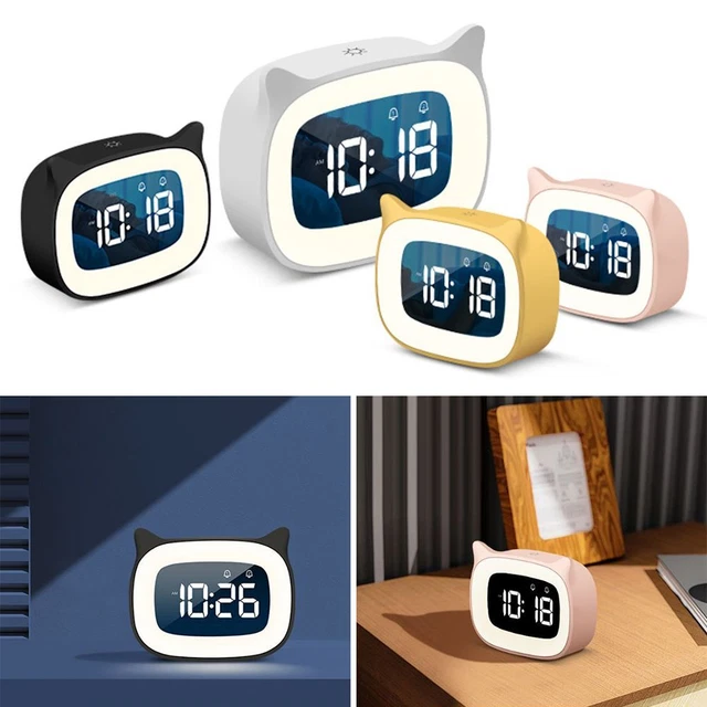 Calendar Bedside Table Alarm Clock Electronic Clock LED Digital Large Number