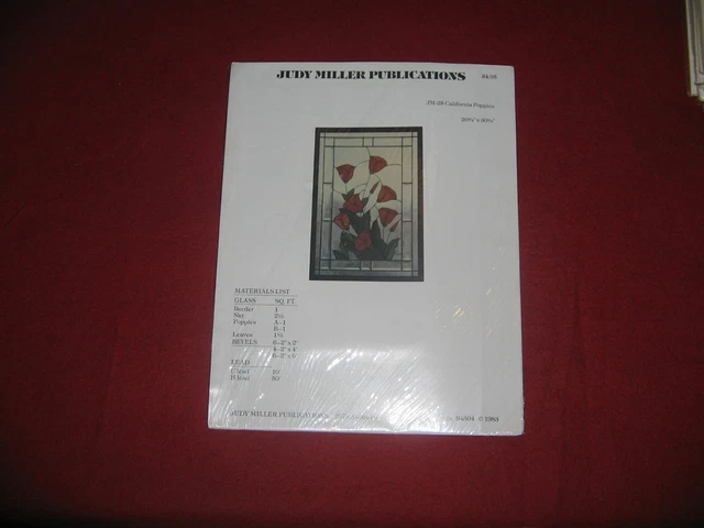 Tiffany-Vorlagen , Fensterbilder , Judy Miller , JM 25 California Poppies
