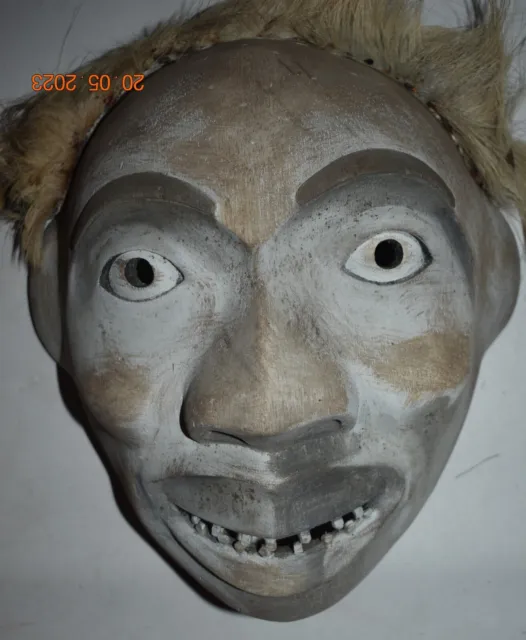 Orig $399 Wow!! Inuit Shaman Mask, Hair, 12"