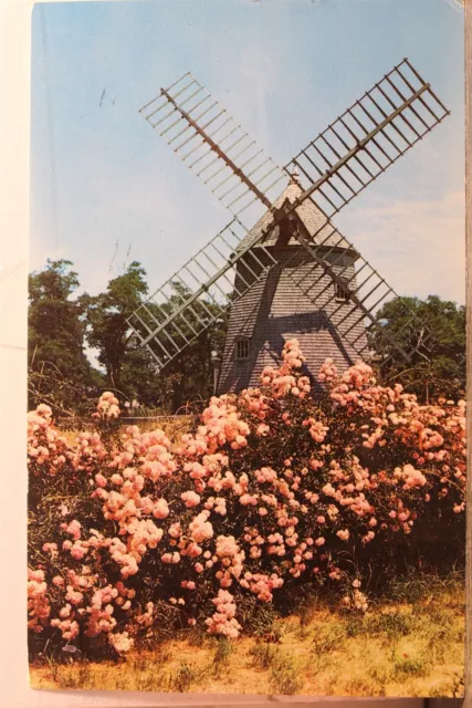 Massachusetts MA Cape Cod Windmill Eastham King's Highway Postcard Old Vintage