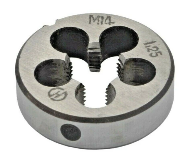 Right Hand Metric Die  M14 x 1.25 Thread HSS