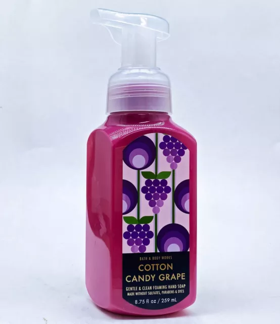 1 Bath & Body Works COTTON CANDY GRAPE Gentle Clean Foaming Hand Soap 8.75 oz