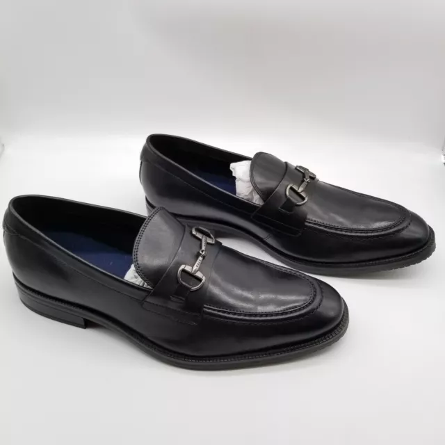 COLE HAAN MEN Bit Loafers Size 10.5 Slip On Black Learher Shoes $50.99 ...