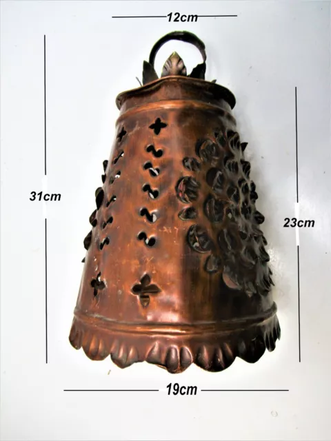 Arts & Crafts Newlyn Keswick School Style Handmade Copper Lamp Shade 2