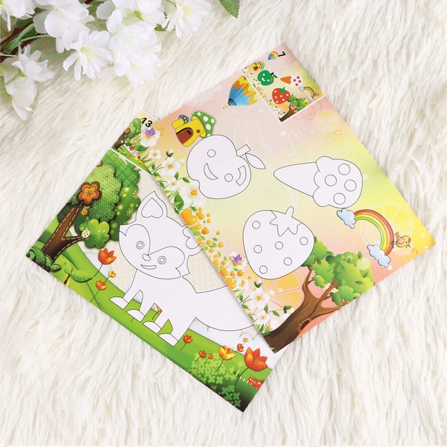 20 Pack Puffy Make Your Stickers Kids Scrapbook Kit Cartoon Child Toddler