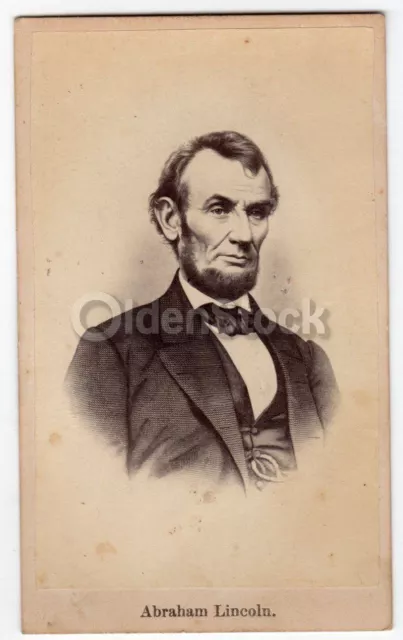 President Abraham Lincoln American Hero Antique CDV Photograph