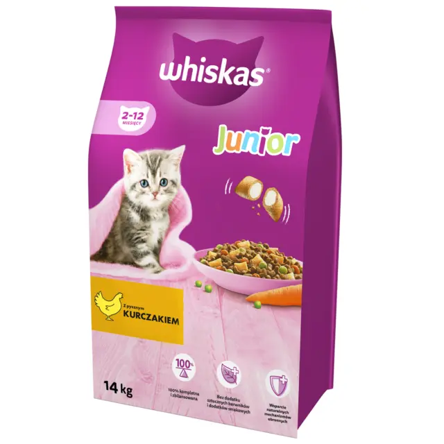 WHISKAS Junior Poulet 14 kg nourriture pour chaton