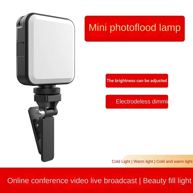 2X(1Set LED Live Selfie Light Mobile Phone Computer Fill Light Gradation Fill 8)
