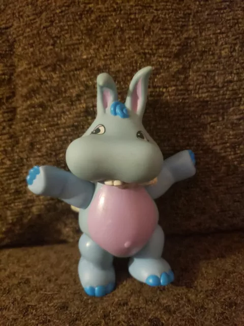 Vintage Hasbro Softies Hoppopotamus PVC Disney Wuzzles 1984 Blue