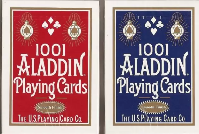 2 DECKS 1001 Aladdin playing cards SMOOTH FINISH!