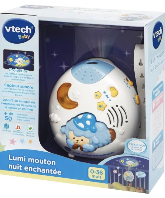 VTECH BABY - Veilleuse Lumi Mouton Nuit Enchantée Musicale Bleue