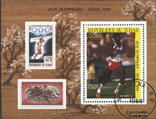 Tschad Block240 (kompl.Ausg.) gestempelt 1988 Olymp. Sommerspiele ´88, Seoul