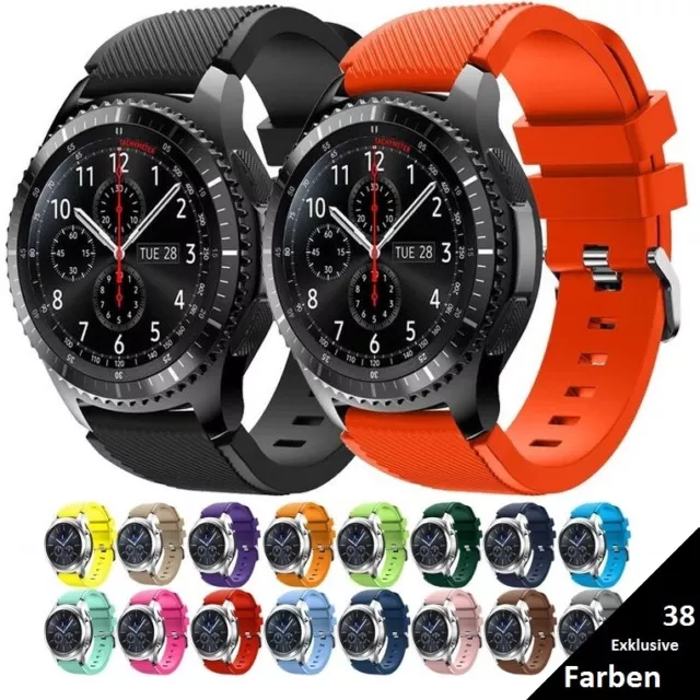 Armband 22mm für Samsung Galaxy Watch 3 46mm 45mm S3 Huawei Watch GT2 Silikon