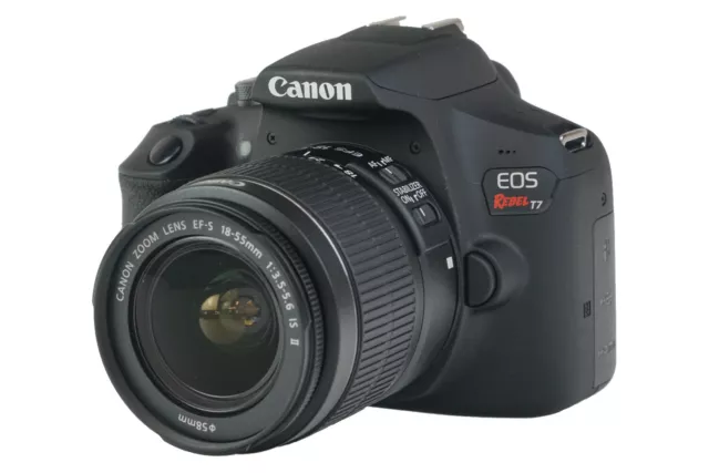 Canon EOS Rebel T7 DSLR Digital Camera and EF-S 18-55mm IS II Lens