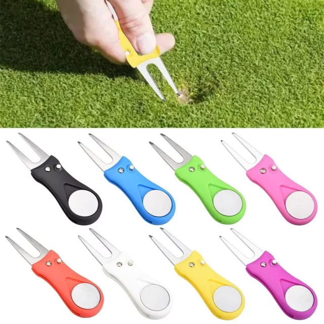 Outdoor Golf Accessories Mark Switchblade Ball Marker Golf Divot Repair Tool