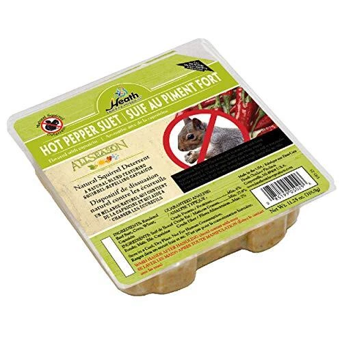 DD-25 Hot Pepper Suet Cake, Natural Blend Squirrel Repelling Capsaicin and Al...