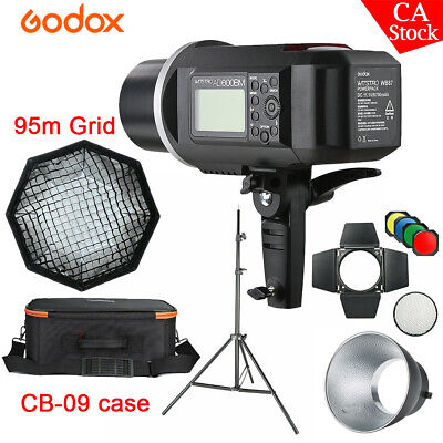 Godox AD600BM 204G HSS Flash+BD-04+95cm Grid Softbox+CB-09 Bag+AD-R6+Light Stand