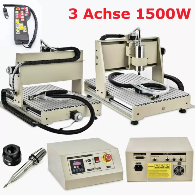 CNC 6040 Router Engraver/Engraving Machine Metal Mill Desktop Machine 3 Axis +RC