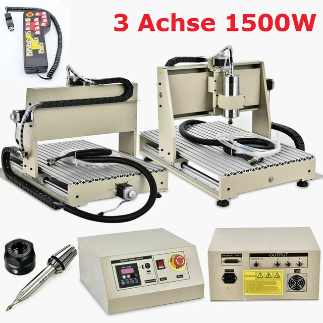 Fraiseuse CNC 4 Axes 6040Z - 2200W - Port USB - Logiciel Mach3 - Pour Usinage Bois, Plastique, Aluminium