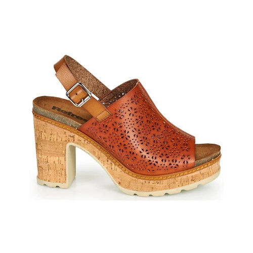 REFRESH 79909 Sandales Femmes Sabot Avec Talon Haut Cuir